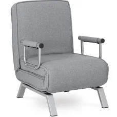 Armchair-bed BART, gray